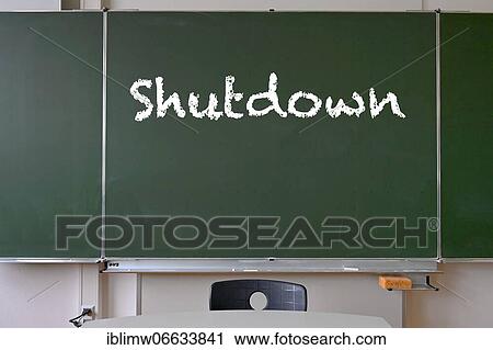 Blackboard with inscription SHUTDOWN, hard lockdown from 16. 12. 2020 in Germany, classroom, corona crisis, Germany, Europe View Large Photo Image Stock Image - Blackboard with inscription SHUTDOWN, hard lockdown from 16. 12. 2020 in Germany, classroom, corona crisis, Germany, Europe. Fotosearch