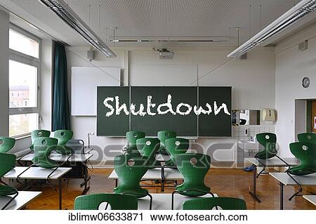 Blackboard with inscription SHUTDOWN, hard lockdown from 16. 12. 2020 in Germany, classroom, corona crisis, Germany, Europe View Large Photo Image Stock Image - Blackboard with inscription SHUTDOWN, hard lockdown from 16. 12. 2020 in Germany, classroom, corona crisis, Germany, Europe. Fotosearch