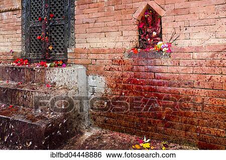 Bloody wall, where animals were sacrificed at the Khadga Devi Mandir Temple, Darsain Hindu Festival, Bandipur, Tanahun, Nepal, Asia View Large Photo Image Stock Photograph - Bloody wall, where animals were sacrificed at the Khadga Devi Mandir Temple, Darsain Hindu Festival, Bandipur, Tanahun, Nepal, Asia. Fotosearch
