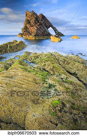 Bow Fiddle Rock, rock arch on Scottish coast, Scotland, Great Britain View Large Photo Image Stock Image - Bow Fiddle Rock, rock arch on Scottish coast, Scotland, Great Britain. Fotosearch