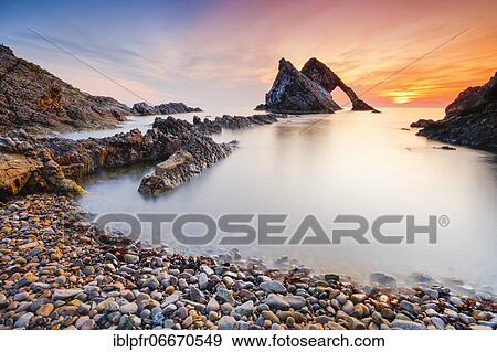 Bow Fiddle Rock, Scotland, Great Britain View Large Photo Image Stock Photo - Bow Fiddle Rock, Scotland, Great Britain. Fotosearch