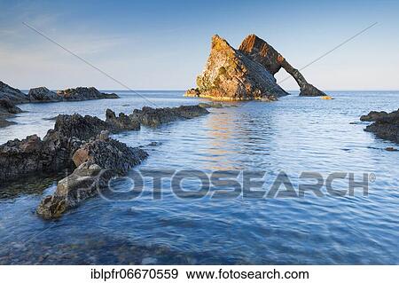Bow Fiddle Rock, Scotland, Great Britain View Large Photo Image Stock Photo - Bow Fiddle Rock, Scotland, Great Britain. Fotosearch