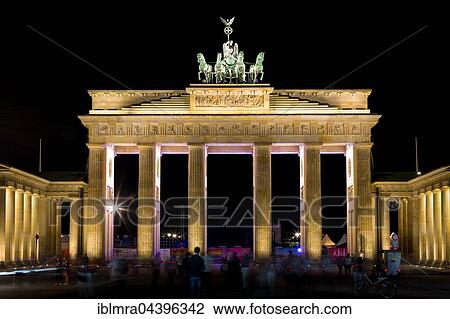 Brandenburg Gate at night, Berlin, Germany, Europe View Large Photo Image Stock Image - Brandenburg Gate at night, Berlin, Germany, Europe. Fotosearch