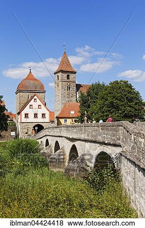 Bridge over Altmühl, historic centre, Ornbau, Franconian Lake District, Altmühltal, Middle Franconia, Franconia, Bavaria, Germany, Europe View Large Photo Image Stock Photo - Bridge over Altmühl, historic centre, Ornbau, Franconian Lake District, Altmühltal, Middle Franconia, Franconia, Bavaria, Germany, Europe. Fotosearch