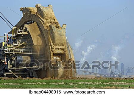Bucket wheel excavator, lignite opencast mine Garzweiler, North Rhine-Westphalia, Germany, Europe View Large Photo Image Stock Photography - Bucket wheel excavator, lignite opencast mine Garzweiler, North Rhine-Westphalia, Germany, Europe. Fotosearch