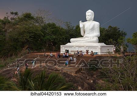 Buddha statue, Seated Buddha, stormy atmosphere, Mihintale, North Central Province, Sri Lanka, Asia View Large Photo Image Stock Image - Buddha statue, Seated Buddha, stormy atmosphere, Mihintale, North Central Province, Sri Lanka, Asia. Fotosearch