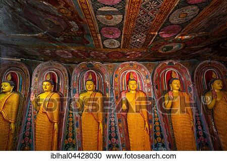 Buddha statues, frescoes, interior, Aluvihara Rock Temple, Matale, Central Province, Sri Lanka, Asia View Large Photo Image Stock Image - Buddha statues, frescoes, interior, Aluvihara Rock Temple, Matale, Central Province, Sri Lanka, Asia. Fotosearch