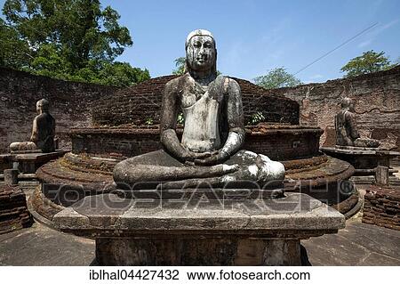 Buddha statues in Vatadaga, terrace, Tooth Relic, Dalada Maluwa, ancient royal city, Sacred City, Polonnaruwa, North Central Province, Sri Lanka, Asia View Large Photo Image Stock Image - Buddha statues in Vatadaga, terrace, Tooth Relic, Dalada Maluwa, ancient royal city, Sacred City, Polonnaruwa, North Central Province, Sri Lanka, Asia. Fotosearch
