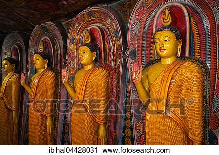 Buddha statues, interior, Aluvihara Rock Temple, Matale, Central Province, Sri Lanka, Asia View Large Photo Image Stock Image - Buddha statues, interior, Aluvihara Rock Temple, Matale, Central Province, Sri Lanka, Asia. Fotosearch