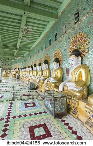 Buddha statues, Umin Thounzeh pagoda, Sagaing, near Mandalay, Myanmar, Asia View Large Photo Image Stock Photograph - Buddha statues, Umin Thounzeh pagoda, Sagaing, near Mandalay, Myanmar, Asia. Fotosearch