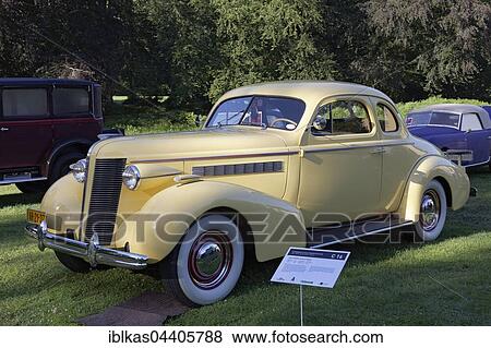 Stock Photo - Buick Opera Coupe Series 40, 1937 model, US classic car, Schloss Dyck Classic Days 2016 Jüchen, Niederrhein, North Rhine-Westphalia, Deutschlnd. Fotosearch