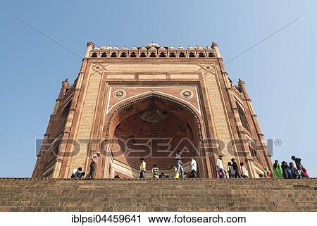 Buland Darwaza, Gate of Magnificence, Great Gate, Fatehpur Sikri, India, Asia View Large Photo Image Stock Image - Buland Darwaza, Gate of Magnificence, Great Gate, Fatehpur Sikri, India, Asia. Fotosearch