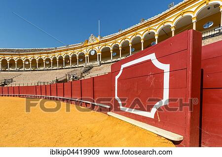 Bullring, Plaza de Toros de la Maestranza, Seville, Andalusia, Spain, Europe View Large Photo Image Stock Photo - Bullring, Plaza de Toros de la Maestranza, Seville, Andalusia, Spain, Europe. Fotosearch
