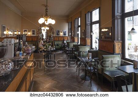 Café Goldegg, Viennese coffee house, opened in 1910, Argentinierstraße 49, Vienna, Austria, Europe View Large Photo Image Stock Photograph - Café Goldegg, Viennese coffee house, opened in 1910, Argentinierstraße 49, Vienna, Austria, Europe. Fotosearch