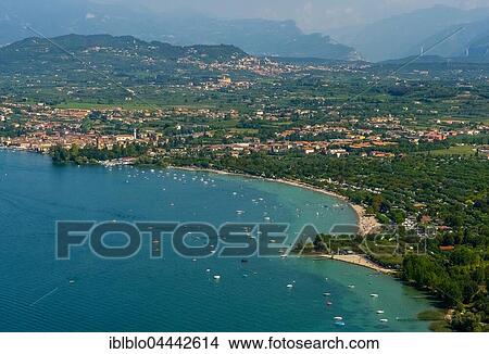 Camping La Quercia, campsite with Lake Garda, Veneto, Italy, Europe View Large Photo Image Picture - Camping La Quercia, campsite with Lake Garda, Veneto, Italy, Europe. Fotosearch