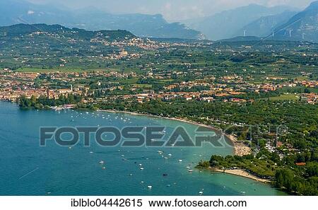 Camping La Quercia, campsite with Lake Garda, Veneto, Italy, Europe View Large Photo Image Stock Photography - Camping La Quercia, campsite with Lake Garda, Veneto, Italy, Europe. Fotosearch