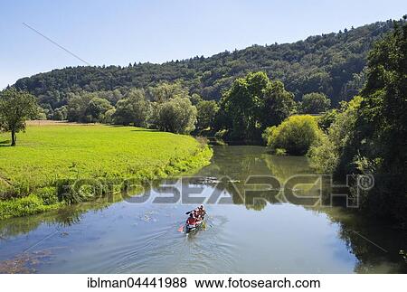 Canoeing on River Altmühl, Esslingen bei Solnhofen, Altmühltal, Middle Franconia, Franconia, Bavaria, Germany, Europe View Large Photo Image Stock Photo - Canoeing on River Altmühl, Esslingen bei Solnhofen, Altmühltal, Middle Franconia, Franconia, Bavaria, Germany, Europe. Fotosearch