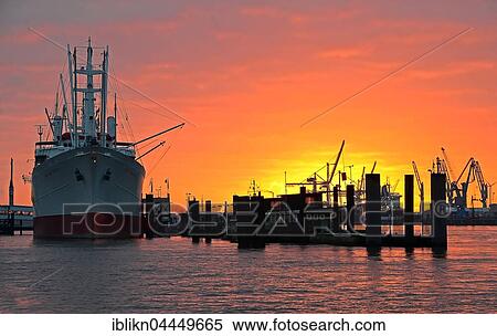Cap San Diego, museum ship, Hamburg harbour at sunrise, Hamburg, Germany, Europe View Large Photo Image Stock Photography - Cap San Diego, museum ship, Hamburg harbour at sunrise, Hamburg, Germany, Europe. Fotosearch