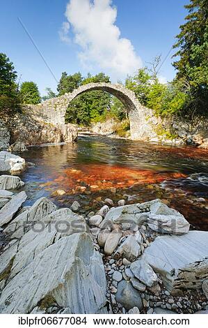 Carrbridge with Dulnain River, Scotland, Great Britain View Large Photo Image Picture - Carrbridge with Dulnain River, Scotland, Great Britain. Fotosearch