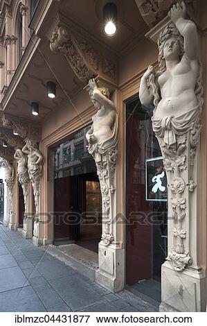 Caryatids on building front, Vienna historic center, Austria, Europe View Large Photo Image Stock Photo - Caryatids on building front, Vienna historic center, Austria, Europe. Fotosearch
