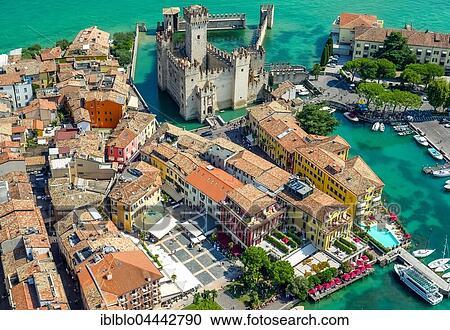 Castello Scaligero, Scaliger Castle, Sirmio peninsula on Lake Garda, Sirmione, Lombardy, Italy, Europe View Large Photo Image Stock Image - Castello Scaligero, Scaliger Castle, Sirmio peninsula on Lake Garda, Sirmione, Lombardy, Italy, Europe. Fotosearch