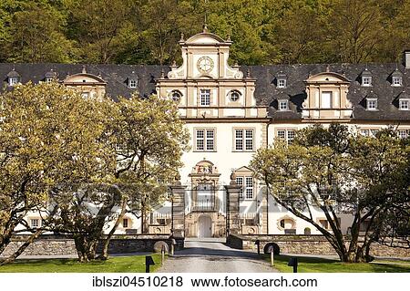 Stock Photo - Castle Ehreshoven, Engelskirchen, Bergisches Land, North Rhine-Westphalia, Germany Castle. Fotosearch