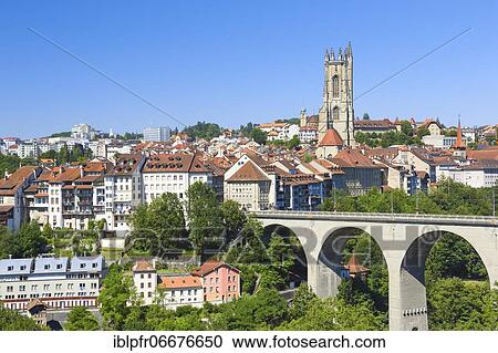 Cathedral of St. Nicholas, Fribourg, Switzerland, Europe View Large Photo Image Stock Image - Cathedral of St. Nicholas, Fribourg, Switzerland, Europe. Fotosearch
