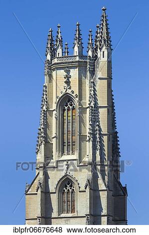 Stock Photo - Cathedral of St. Nicholas, Fribourg, Switzerland, Europe. Fotosearch
