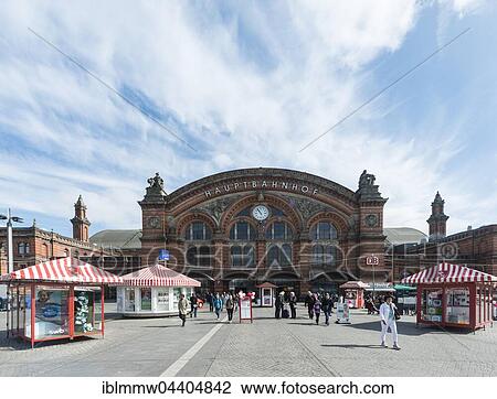 Stock Image - Central railway station, Bremen, Bremen, Germany, Europe. Fotosearch