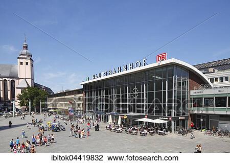 Central station and St. Mary's Assumption Church, station forecourt, Cologne, North Rhine-Westphalia, Germany, Europe View Large Photo Image Stock Image - Central station and St. Mary's Assumption Church, station forecourt, Cologne, North Rhine-Westphalia, Germany, Europe. Fotosearch
