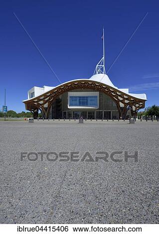 Stock Photograph - Centre Pompidou-Metz, The Centre for Modern and Contemporary Art, designed by Shigeru Ban, Metz, Lorraine, France, Europe. Fotosearch