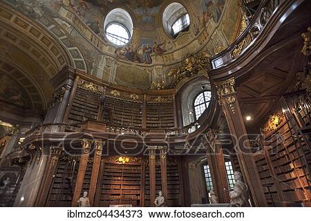 Ceremonial hall, Austrian National Library, built from 1723-1726, Vienna, Austria, Europe View Large Photo Image Stock Image - Ceremonial hall, Austrian National Library, built from 1723-1726, Vienna, Austria, Europe. Fotosearch