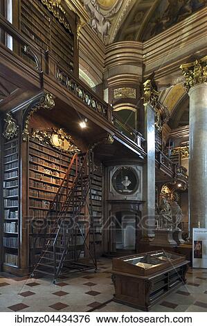 Stock Photograph - Ceremonial hall, Austrian National Library, built from 1723-1726, Vienna, Austria, Europe. Fotosearch