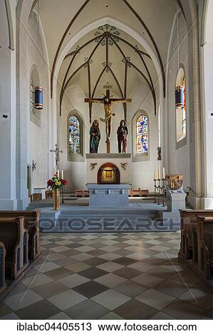 Chancel, Interior, Catholic Peter and Paul Church, Oberstaufen, Allgäu, Bavaria, Germany, Europe View Large Photo Image Stock Image - Chancel, Interior, Catholic Peter and Paul Church, Oberstaufen, Allgäu, Bavaria, Germany, Europe. Fotosearch