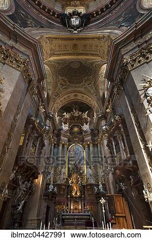 Chancel, Peterskirche, St. Peter's Church, 1733, Vienna, Austria, Europe View Large Photo Image Stock Image - Chancel, Peterskirche, St. Peter's Church, 1733, Vienna, Austria, Europe. Fotosearch