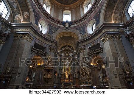 Chancel, Peterskirche, St. Peter's Church, 1733, Vienna, Austria, Europe View Large Photo Image Stock Image - Chancel, Peterskirche, St. Peter's Church, 1733, Vienna, Austria, Europe. Fotosearch