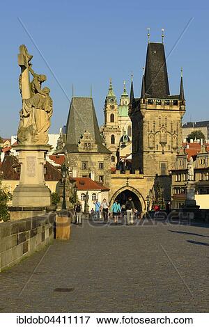 Charles Bridge, Vltava River, Lesser Town Bridge Towers and Nicholas Church, Prague, Czech Republic, Europe View Large Photo Image Stock Photo - Charles Bridge, Vltava River, Lesser Town Bridge Towers and Nicholas Church, Prague, Czech Republic, Europe. Fotosearch