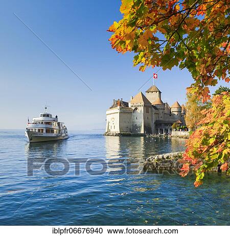 Chillon Castle, Switzerland, Europe View Large Photo Image Stock Image - Chillon Castle, Switzerland, Europe. Fotosearch