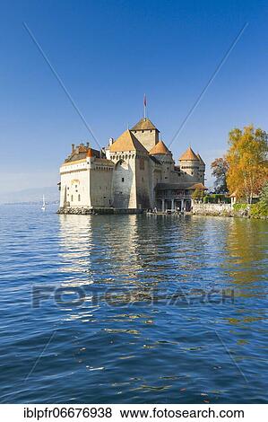 Chillon Castle, Switzerland, Europe View Large Photo Image Stock Photo - Chillon Castle, Switzerland, Europe. Fotosearch