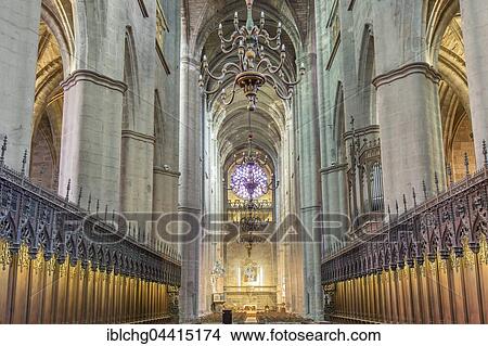 Choir stalls, Notre-Dame Cathedral, 12th-16th century, Rodez, Aveyron, Languedoc-Roussillon-Midi-Pyrénées, France, Europe View Large Photo Image Picture - Choir stalls, Notre-Dame Cathedral, 12th-16th century, Rodez, Aveyron, Languedoc-Roussillon-Midi-Pyrénées, France, Europe. Fotosearch