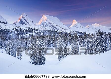 Stock Image - Churfirsten, Toggenburg, Switzerland, Europe. Fotosearch