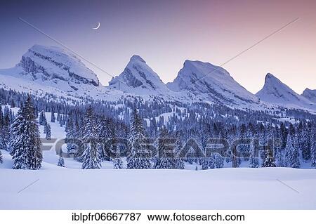 Churfirsten, Toggenburg, Switzerland, Europe View Large Photo Image Stock Photo - Churfirsten, Toggenburg, Switzerland, Europe. Fotosearch