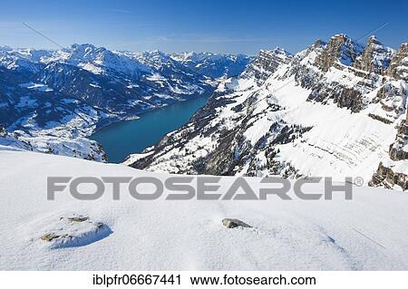 Churfirsten with Wallensee, Switzerland, Europe View Large Photo Image Stock Image - Churfirsten with Wallensee, Switzerland, Europe. Fotosearch