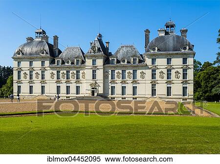 Château de Cheverny, Loir-et-Cher Département, France, Europe View Large Photo Image Stock Photography - Château de Cheverny, Loir-et-Cher Département, France, Europe. Fotosearch