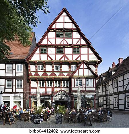 City Cafe, half-timbered house, Altstadt, Hamelin, Lower Saxony, Germany, Europe View Large Photo Image Stock Image - City Cafe, half-timbered house, Altstadt, Hamelin, Lower Saxony, Germany, Europe. Fotosearch