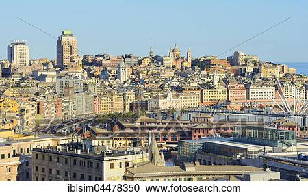 Cityscape, Genoa, Liguria, Italy, Europe View Large Photo Image Stock Image - Cityscape, Genoa, Liguria, Italy, Europe. Fotosearch