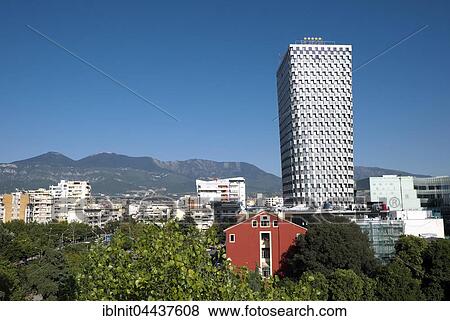 Cityscape with Plaza Tirana Hotel, Tirana, Albania, Europe View Large Photo Image Stock Photo - Cityscape with Plaza Tirana Hotel, Tirana, Albania, Europe. Fotosearch