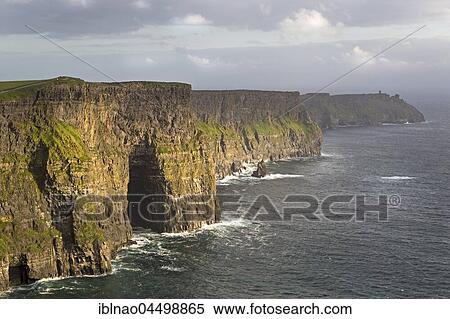 Cliff, Cliffs of Moher, County Clare, Ireland, Europe View Large Photo Image Stock Photography - Cliff, Cliffs of Moher, County Clare, Ireland, Europe. Fotosearch