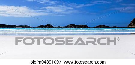 Stock Photo - Coastal landscape, Lucky Bay, Esperance, Western Australia, Australia, Oceania. Fotosearch