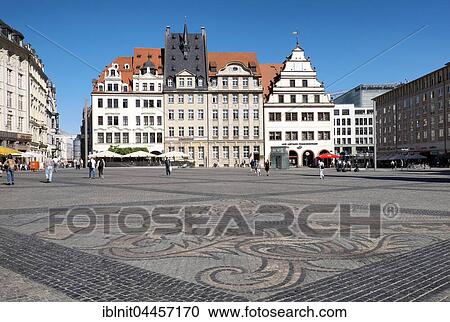 Cobblestone pavement with city arms, market, Leipzig, Saxony, Germany, Europe View Large Photo Image Stock Image - Cobblestone pavement with city arms, market, Leipzig, Saxony, Germany, Europe. Fotosearch